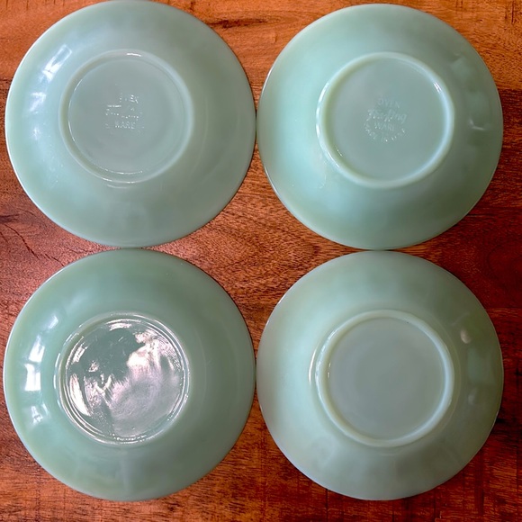 Fire King Jadeite Tea Cup & Saucer (set of 4) - Picture 8 of 10